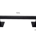 12 Inch Rustic Black Barn Door Handle Pull For DIY Sliding Barn Door Hardware Kit With Durable Construction And Unique Finished Look Ideal For Custom Barn Doors Home Renovations And Modern Farmhouse Style Upgrades, front view