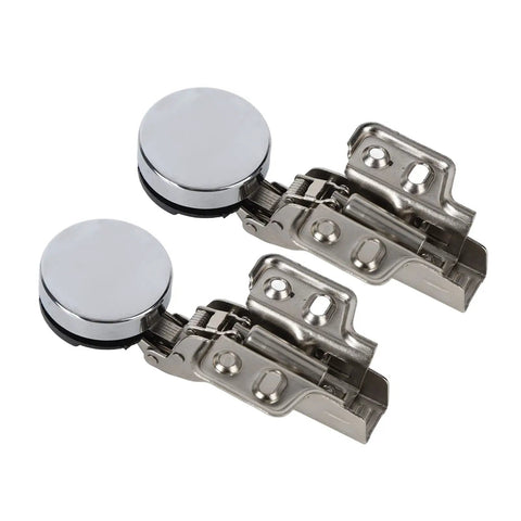 Stainless Steel 201 Glass Cabinet Door Hinges 2 Pack With 35 Cup Damping Buffer Silent Close Soft Close Hinge For Cabinets