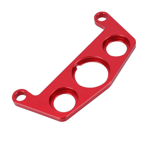 Upgrade Your Rig With This Dope Key Switch And Indicator Light Mount For 450R ATV Made From Stylish Red Aluminum Ensuring A Tight Fit And Secure Attachment Without Compromise On Performance Or Style For Your Badass Off Road Machine, red aluminum mount