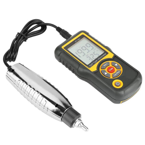 Vibration Meter Tester With Acceleration Sensor Gauge And Digital Split LCD Display, 1201, Dual Temperature Units, handheld with probe