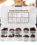 8 Types Belleville Compression Spring Disc Washer kit in plastic case, steel washers for clutches and safety valves