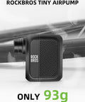 Pocket Sized Mini Bike Pump With 100 PSI, Portable Electric Tire Inflator For Bikes, Rechargeable And Presta Schrader Valve Compatible, Ultra Compact On The Go Air Pump For Quick Fixes, black with textured finish, 93g.
