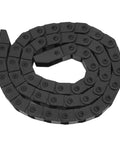 Reinforced Nylon PA66 Cable Drag Chain With End Connectors, 10x10mm, 1m Length, Low Noise Wire Carrier for CNC Machines rolled view