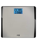 Digital Bathroom Scale 550 Pound Capacity With Extra Wide 15 Inch By 13 Inch Platform Stainless Steel Body Step On Technology