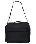 Front view of Underseat Carry On Duffle Bag That Fits United Airlines 17x10x9 Rule, 28L Capacity, with shoulder strap.