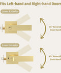 Entry Door Handle Lever And Deadbolt Combo Set With Heavy Duty Locking Levers Single Cylinder Deadbolt For Left Or Right Handed Doors