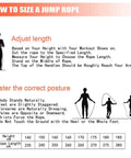 Illustration on how to adjust jump rope length and posture for Calorie-Burning Jump Rope For Women, Men, And Kids