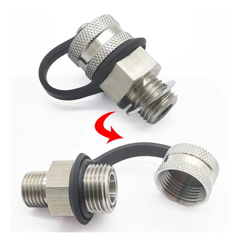 Upgrade Your Ride With This Heavy Duty Universal Stainless Steel Quick Oil Drain Valve Featuring M14X1.5 Threads And Complete Hose Kit For Easy Car Maintenance And Fast Oil Changes Without The Hassle Or Rust Issues, stainless steel valve with hose and cap