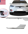 Fresh Premium Chrome Fog Light Trim Moldings For Front Bumper Right Side Plug And Play Tesla Model X 2016 2021 with glossy finish.