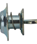 Heavy Duty Steel Quarter Turn Fasteners With Self Ejecting Thumb Tab For Slick Panel Swaps And Quick Release Half Inch Grip Toolless Butterfly Latch 10 Pack Set side view showing spring and thumb tab mechanism.