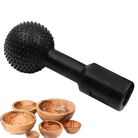 Top Tier Sphere Rotary Burr Angle Grinder Attachment 10mm Plus 14mm Ball Gouge for shaping wood bowls