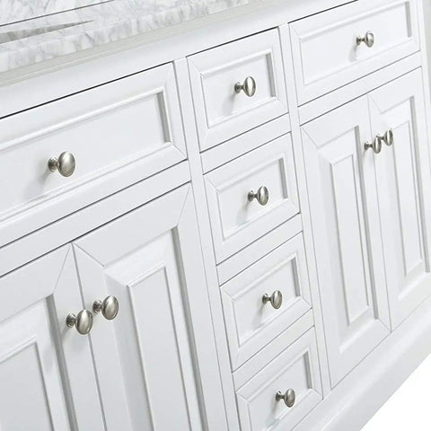Five Pack Round Cabinet Knobs In Brushed Nickel Satin Finish, Solid Zinc Alloy Construction, Kitchen And Bathroom Cabinet Hardware, Includes 1 Inch And 1-3/4 Inch Mounting Screws