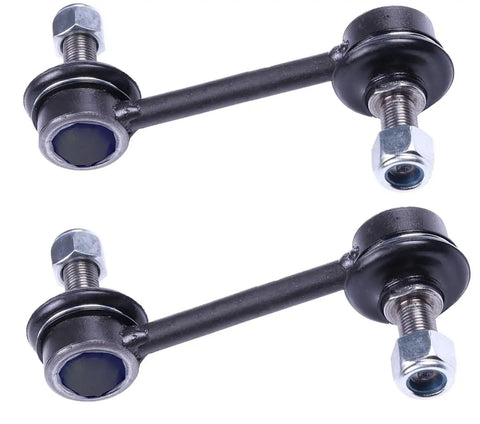Acura RDX Front And Rear Sway Bar Link Kit 2013 To 2018 Replace Worn Links To Eliminate Clunking And Tighten Handling For A Smoother Responsive Ride Performance Upgrade, two black metal links