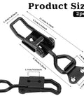 Beefy 2 Pack 300 Lb Toggle Latch Clamps With Quick Release, Adjustable 3 3/4 to 4 3/4 In, dimensions and details shown