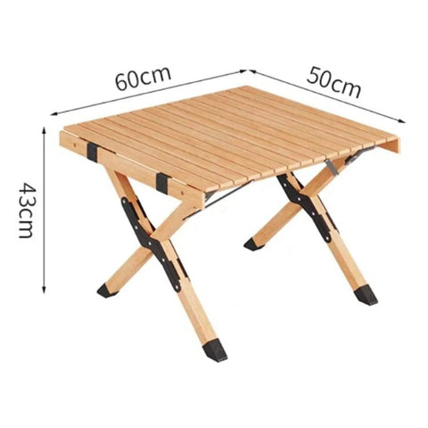 Two Pack Folding Wooden Luggage Stand For Hotel Rooms, Collapsible Luggage Rack With Strong Metal Connectors, open view, 50x60cm