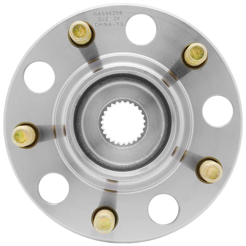Front view of HA590258 Beefy Rear Wheel Hub Bearing Assembly for AWD Lancer 2016 2017, Outlander 2008 2012, rear hub replacement.