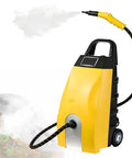3000W High Pressure Steam Cleaner With Ozone Function For Heavy Grease And Dirty Carpets, yellow finish with steam output.