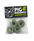 Premium Skateboard Truck Replacement Bushings Medium 91A Olive Urethane Set in packaging, durable longboard parts for smooth turns.