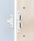 4 Pack Door Ball Cabinet Catches Latch In Copper, Heavy Duty Tension Door Hardware For Smooth Operation, Durable Ball Roller Latches For Cabinets And Closets, Long Lasting Copper Construction installed on door frame