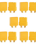 Rock Solid Xt90 Connector Plug Set Male And Female With Gold Plated Contacts High Temp Nylon For LiPo Batteries RC Drones FPV ESC and DIY Projects, 10 pieces.
