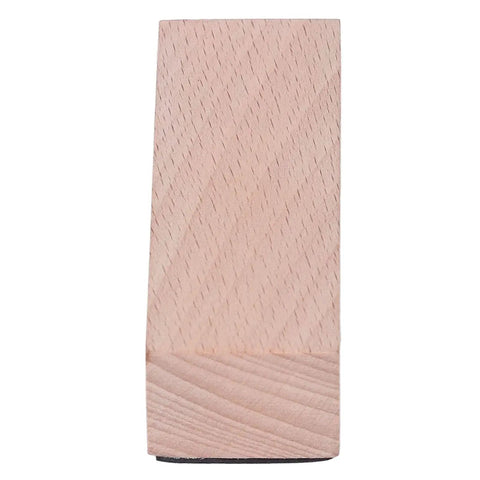Four Pack Wooden Door Stops Anti Slip Nail Free For Doors In Living Room, Bedroom, And Bathroom Seams With Reinforced Hollow Design
