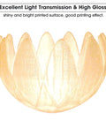 White translucent 3D printed bowl illustrating PETG 1.75mm filament's excellent clarity and high gloss finish.