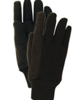 Pair of brown MultiMaster PVC Dotted Jersey Grippy Gloves 12 Pack Large Waterproof Ambidextrous Work Gloves for wet jobs, front view