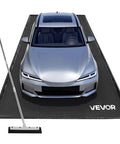 Heavy Duty Containment Mat For Garage Floor 7 Ft 9 In By 18 Ft Non Slip PVC Waterproof Floor Protector With Cleaning Squeegee