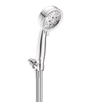 Caldwell 4.25-Inch 5-Function Handheld Shower with bracket and 60-inch hose chrome finish for spa like massage and full spray settings