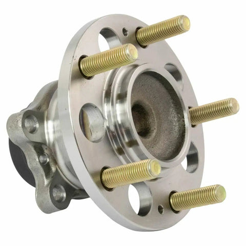 Top Shelf Rear Left And Right Wheel Hub And Bearing Assembly Pair With Abs Sensor Dead On Fit For Kia Soul 2014 To 2019 close-up view of assembly with threads
