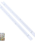 Upgraded Fridge Drawer Slide Rails For Kenmore And Frigidaire Refrigerators Replaces 240530601 240530701 sturdy white plastic rail kit