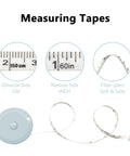 3 Pack Retractable Tape Measures For Sewing Tailoring Crafting And Body Measurements, 60 Inch 150 Cm Go To Tool With Push Button