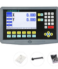 Pro Grade Precision Linear Scale Encoder for Lathe and Milling Machines Multilingual 2 Axis Digital Readout DRO With Big LCD Display