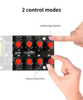 8 Channel RC Servo Tester With Independent 8 Channel Interface And Over Current Protection, showing manual and centering modes