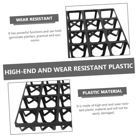 Five Pack Nursery Pot Brackets For Growing Trays Plant Holders For Flowers And Vegetables In Greenhouse And Garden Use Heat Mat Safe Plastic Rack For Easy Transport And Stable Seedling Start