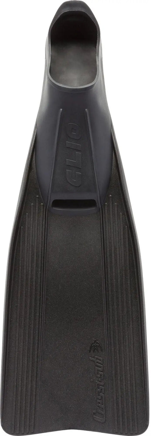 Clio Snorkeling Fin for Adults Black 43/44 Go-To Swim Fins for Snorkel, Pool, and Underwater Fun, soft foot pocket view