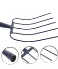 Versatile Grass Fork For Farm And Garden, Durable Manure Forks Easy To Use For Grassland Cleanup, Heavy Duty Steel Tines