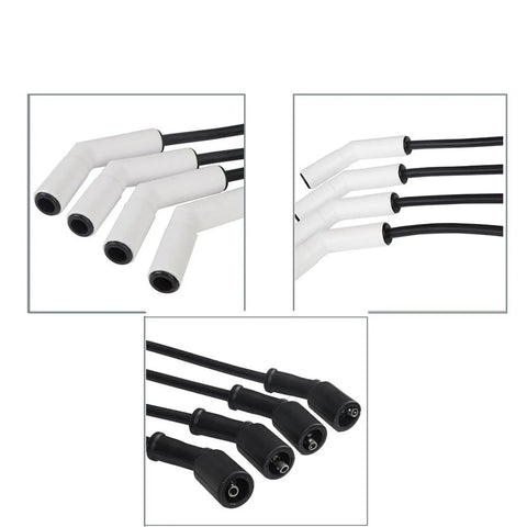 Dazzle Your daily ride with this 8Pcs 9070C Extreme Wire Kit Silicone Sleeve For GM LS LT Engine Upgrades Boost Power And Performance With Premium Hookup That Slaps While Resisting Heat Like A Boss. 8-piece silicone spark plug wire kit, white and black, for GM LS LT engines