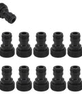 Garden Hose Quick Connect Fittings Set Must Have 10 Pcs Water Hose Connectors with G 3/4 Inch Thread, Plastic Material