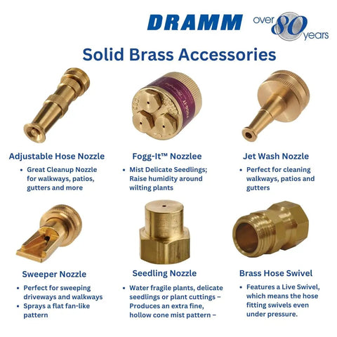 Solid brass nozzles including Top Notch Seedling Nozzle With Solid Brass Fine Mist Sprayer For Fragile Plants Seedlings And Cuttings