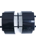 Close-up of black wheel components for 1/14 Scale RC Flatbed Semi Truck Chassis Kit For DIY Model, featuring durable material.