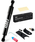 Heavy Duty Tailgate Assist Lift Kit For Silverado Sierra 1500 2007-2018 And HD 2500 3500 2007-2019 Black Tailgate Damper Shock Absorber shown with packaging and installation tools