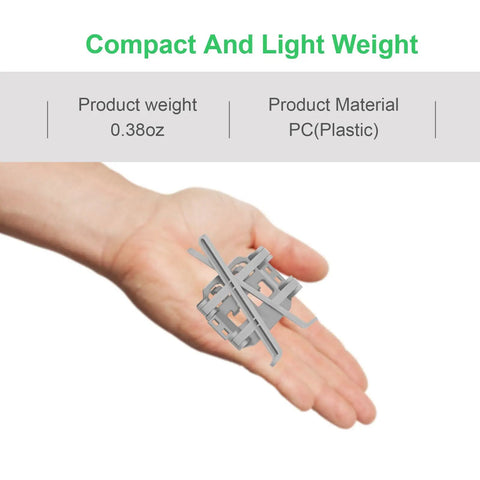 Hand holding DJI Mini 4 Pro Landing Gear with Foldable Legs and 30mm Extension Feet, PC material