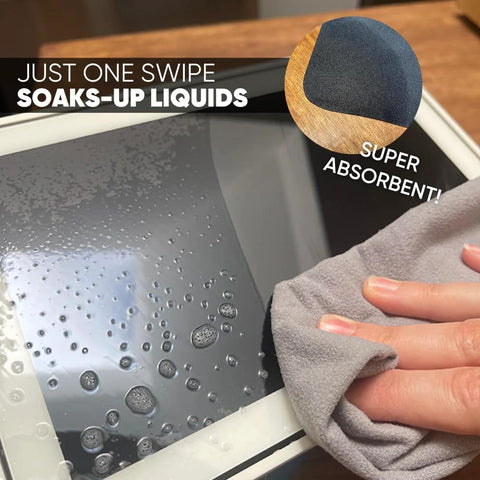 Gray lens/screen cleaning cloth, 8x8 inches, microfiber suede, 10-pack for cameras and device screens, Amazon