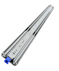 72 Inch Heavy Duty Drawer Slides 500LB Full Extension Ball Bearing Rails With Lock, shown in three-section view.