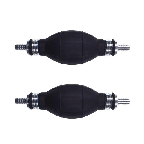 Two Pack Rubber Fuel Primer Bulbs For Fuel Transfer Lines One Way Check Valve 8mm And 9mm Fittings Marine Carburetor And Low Pressure Systems