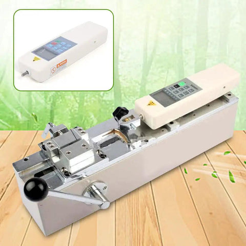 Pro Grade 500N Digital Pull Tester With Horizontal Push Pull Test Stand High Precision 0.01mm Displacement Readout And Synchronous Force And Movement Portable wire harness tester on horizontal bench