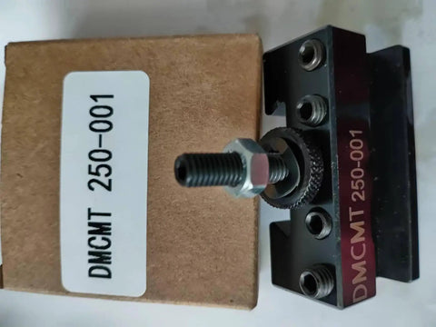 CNC Lathe Tool Holder Quick Change Black Steel For Turning Drilling And End Face Bracket with 250-001 label visible