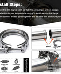Universal 3.0 Inch Stainless Steel V Band Clamp For Turbo Downpipes And Exhaust Systems Built Tough For Boosted Cars