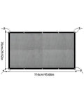 Heavy Duty Mesh Pet Gate For Tesla Cybertruck, 116cm x 76cm, durable mesh design for secure pet travel.